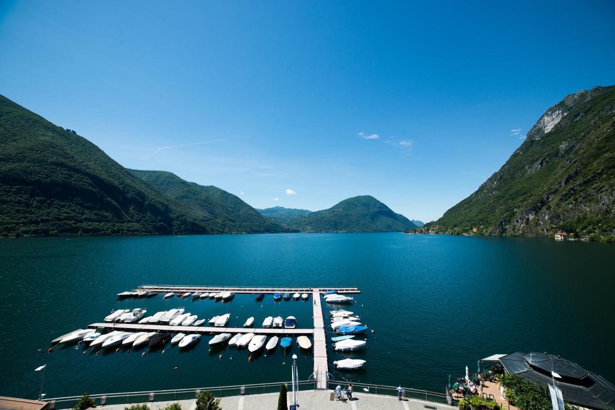 Hotel Europa Porlezza Bagian luar foto